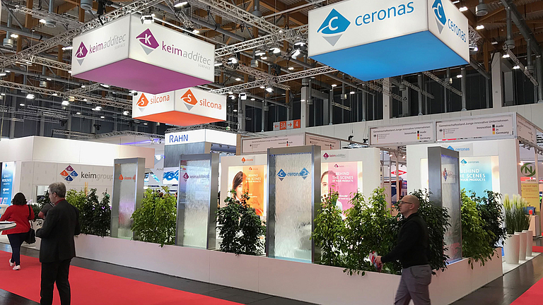 Messestand der keimgroup auf ECS 2019