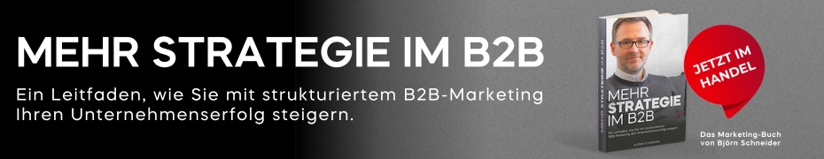 Das Buch Mehr Strategie im B2B